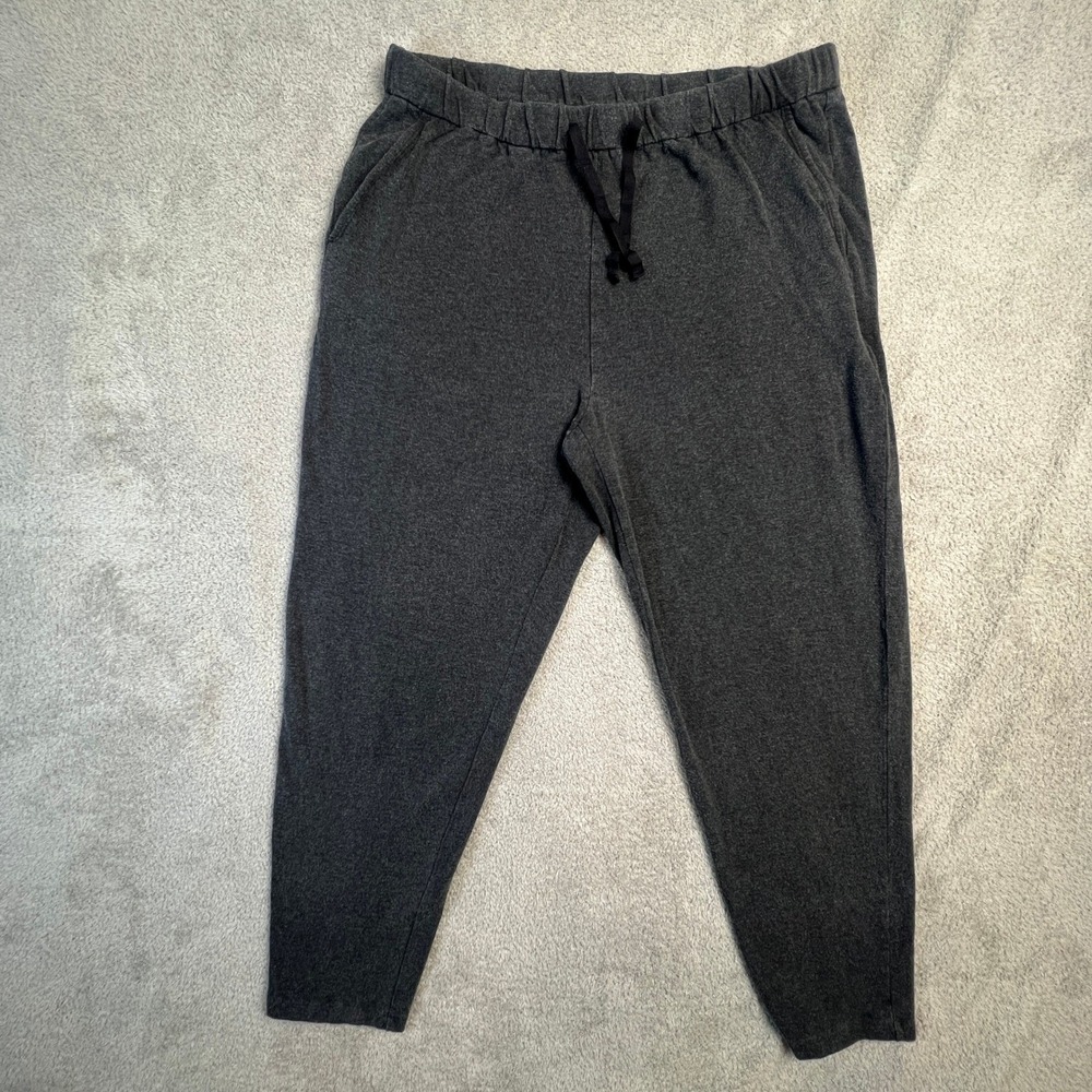 Eileen‎ Fisher Joggers Pants Women's Small Charcoal Grey Tapered Drawstring